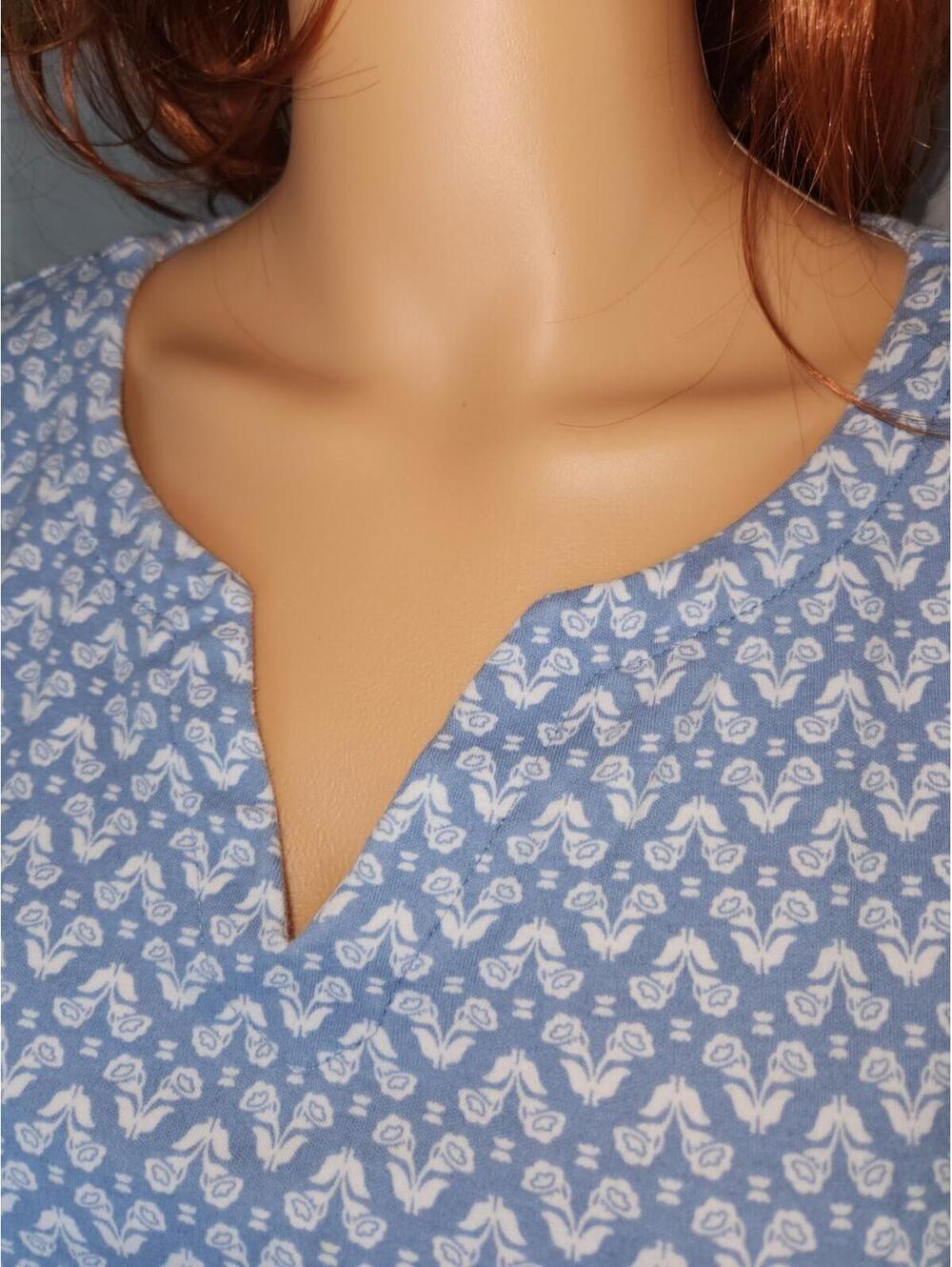 Croft & Barrow, Size  3x, classic tee, short sleeve, comfy, light blue - Picture 2 of 16